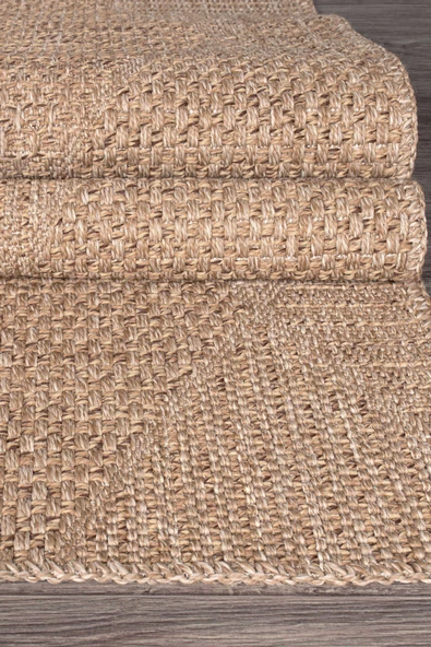 Modern Jüt Yolluk Halı Rusticana 3102 Naturel Örme Kilim - 2