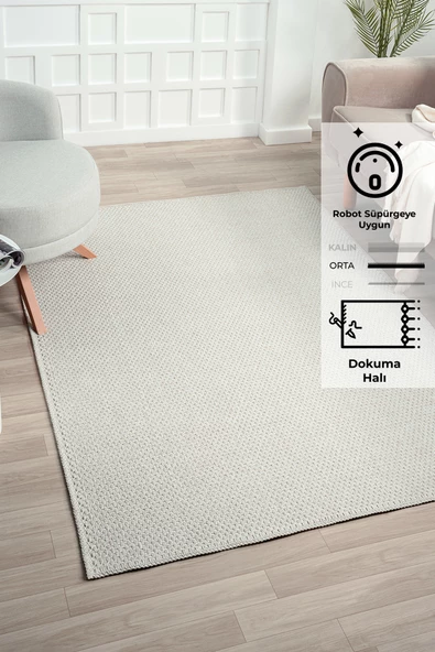 Rusticana 3106 Naturel Jüt Halı Modern Örme Kilim Rusticana_3106