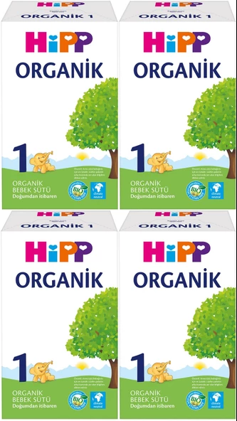 Hipp Organik Bebek Sütü 600GR No:1 (1. Aydan İtibaren) (4 Lü Set) ürün görseli