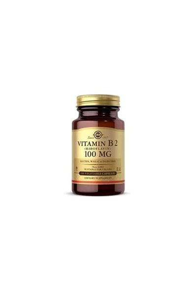 SOLGAR VITAMIN B2 (RIBOFLAVIN) 100 MG 100 CAP.