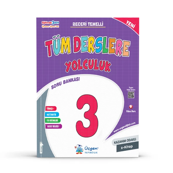 Üçgen 3.Sınıf Tüm Derslere Yolculuk+Problemlerle Matematik+ Okuma Anlama + Paket Deneme 6+1 -2024 - Resim 2