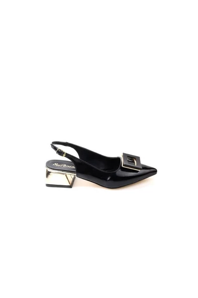 Papuçcity Sprs 02830 4 Cm Topuklu Kadın Arkası Açık Stiletto Ayakkabı - 2