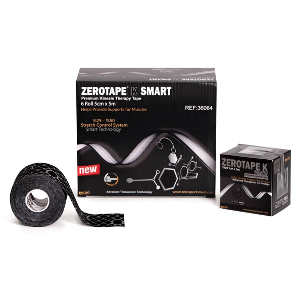 Zerotape K Smart Black/Silver 5cm x 5m - 3
