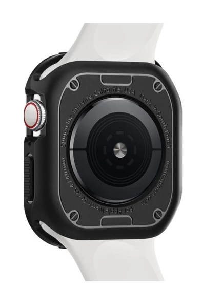 Spigen Apple Watch Seri 8/7/6/se 2/se/5/4 (44MM / 45MM) Ile Uyumlu Kılıf Rugged Armor Black - 062cs24469