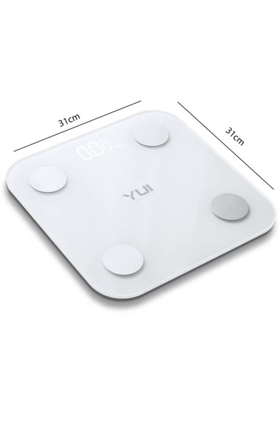 Kb12 Plus Şarjlı Yağ Ölçer Fonksiyonlu Akıllı Bluetooth Tartı Baskül - 2