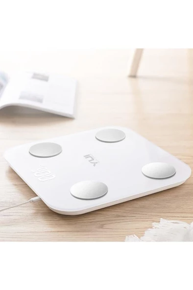Kb12 Plus Şarjlı Yağ Ölçer Fonksiyonlu Akıllı Bluetooth Tartı Baskül - 6