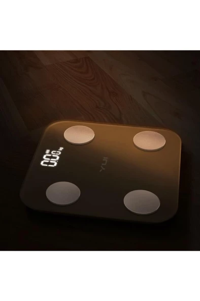 Kb12 Plus Şarjlı Yağ Ölçer Fonksiyonlu Akıllı Bluetooth Tartı Baskül - 7