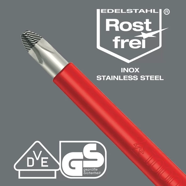 Wera 3160İ Paslanmaz 0,6x3,5x100mm Tornavida 05022730001 - 4