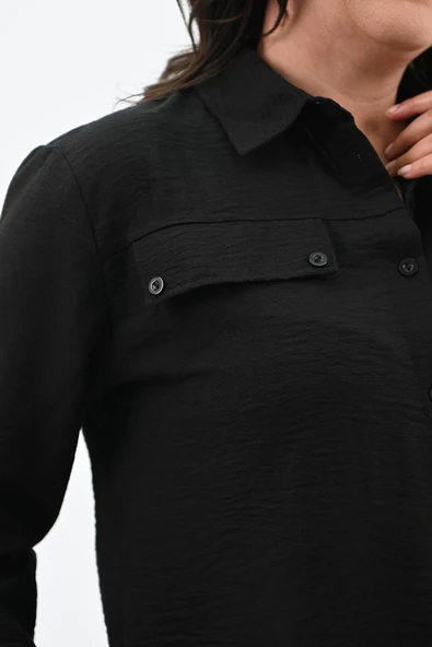 Kadın Büyük Beden Gömlek Takım 8094-24 - 5