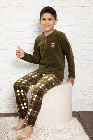 Nisanca Kışlık Erkek Çocuk Polar Pijama Takımı- Sıcak Tutan Welsoft Kumaş - 9