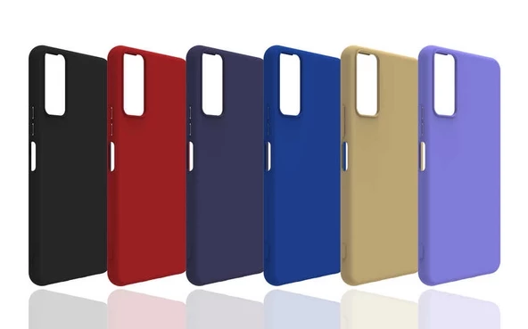 Vivo Y20 Uyumlu Kılıf Biye Silikon Kapak - 2