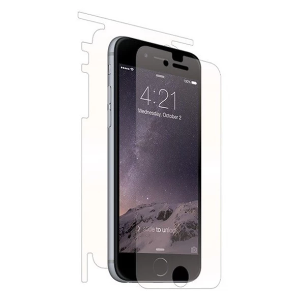 iPhone 6/6S Uyumlu Ön Arka Koruma 360 Full Kaplama (Şeffaf) - 5
