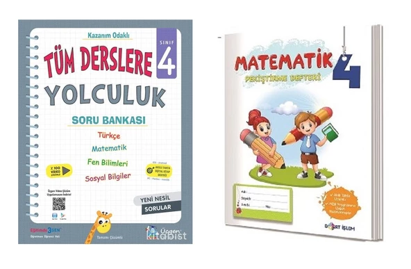 Üçgen 4.Sınıf Tüm Derslere Yolculuk+ Pekiştirme Defteri Hediyeli