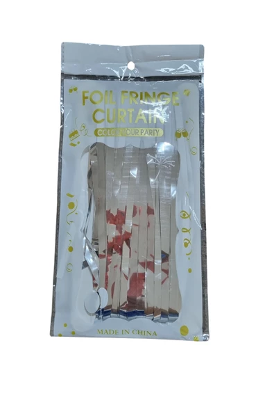 Metalize Masa Eteği Metalik Folyo Masa Örtüsü - 4
