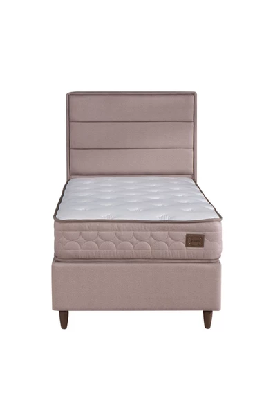 Kilim Mobilya Hilton Sandıklı Baza Başlık Paket Yaylı Set Vizon 100X200 - 5