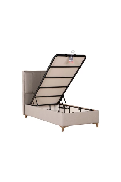 Kilim Mobilya Gold Therapy Sandıklı Baza Başlık Seti Bej (YATAK DAHİL DEĞİLDİR) 90X190 - 4