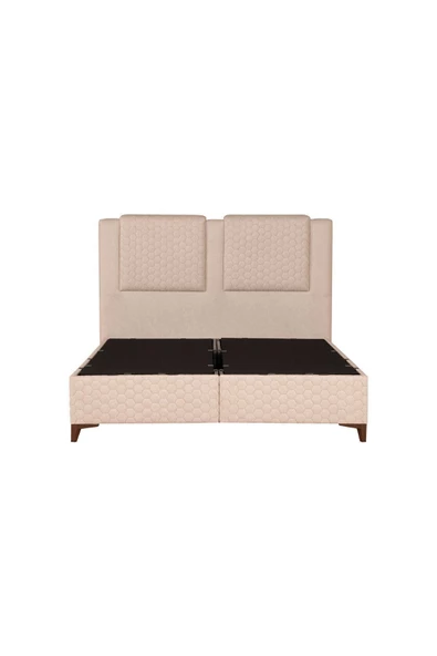 Kilim Mobilya Ortopedia Sandıklı Baza Başlık Yatak Seti Bej 150X200 - 4