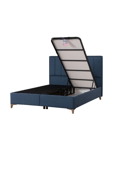 Kilim Mobilya Gold Therapy Sandıklı Baza Başlık Seti Mavi (YATAK DAHİL DEĞİLDİR) 140X190 - Resim 6