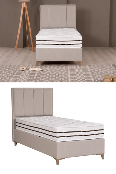 Kilim Mobilya Comfort Lüks Sleepy Baza, Başlık Ve Paket Yaylı Yatak Seti 100X200 - Resim 5