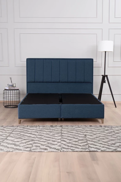 Kilim Mobilya Gold Therapy Sandıklı Baza Başlık Seti Mavi (YATAK DAHİL DEĞİLDİR) 140X190 - Resim 3