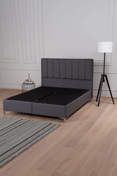 Kilim Mobilya Gold Therapy Sandıklı Baza Başlık Seti Antrasit (YATAK DAHİL DEĞİLDİR) 140X190 - Resim 3