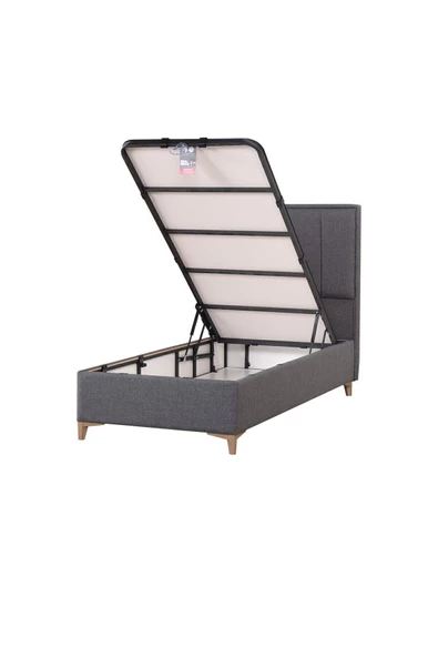 Kilim Mobilya Gold Therapy Sandıklı Baza Başlık Seti Antrasit (YATAK DAHİL DEĞİLDİR) 120X200 - 6