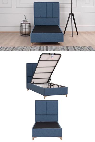 Kilim Mobilya Gold Therapy Sandıklı Baza Mavi (BAŞLIK VE YATAK DAHİL DEĞİLDİR) 100X200 - 2