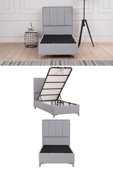 Kilim Mobilya Gold Therapy Sandıklı Baza Gri (BAŞLIK VE YATAK DAHİL DEĞİLDİR) 120X200 - 5