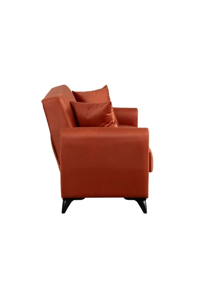 Kilim Mobilya Dove Iki Kişilik Yüksek Ayaklı Kanepe Turuncu - 6