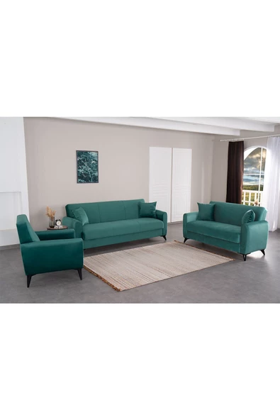 Kilim Mobilya Dove Yüksek Ayaklı 3 2 B Koltuk Takımı Yeşil - 5