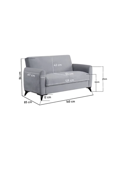 Kilim Mobilya Dove Yüksek Ayaklı 3 2 B Koltuk Takımı Yeşil - 3