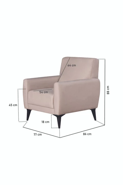 Kilim Mobilya Dove Yüksek Ayaklı 3 2 B B Koltuk Takımı Krem - 8