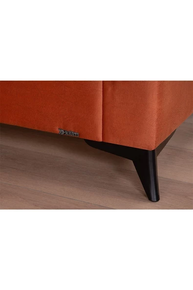 Kilim Mobilya Laçin Yüksek Ayaklı 3 3 1 1 Koltuk Takımı Turuncu - 7