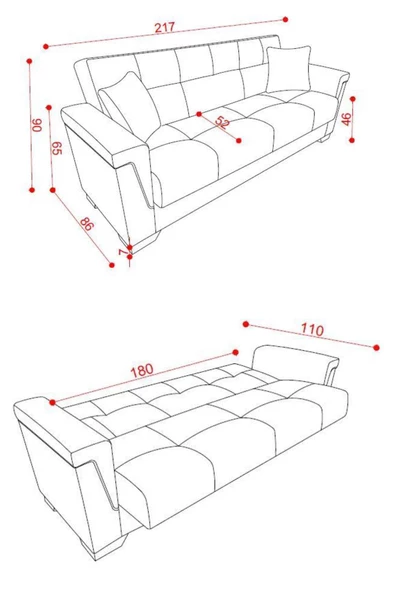 Kilim Mobilya Laçin Yüksek Ayaklı 3 3 1 1 Koltuk Takımı Krem - 8