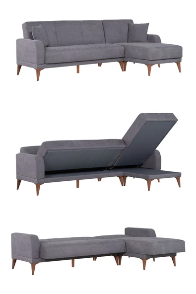 Kilim Mobilya Minimal Uzanmalı Köşe Takımı V2 (ikili Sol Ünite + Uzanma Sağ Ünite) - Resim 3