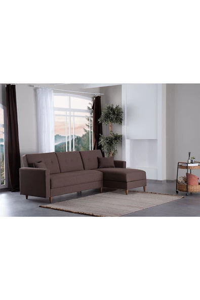 Kilim Mobilya Scandi Köşe Uzanmalı Yataklı Köşe Takımı (HEM SAĞ HEM SOL KÖŞE OLARAK KULLANILABİLİR) - 2