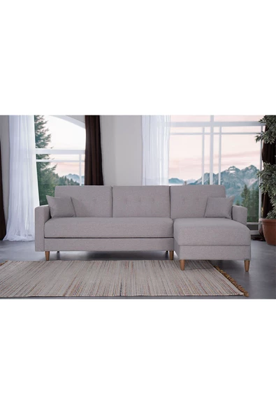 Kilim Mobilya Scandi Köşe Uzanmalı Yataklı Köşe Takımı (HEM SAĞ HEM SOL KÖŞE OLARAK KULLANILABİLİR) - 3