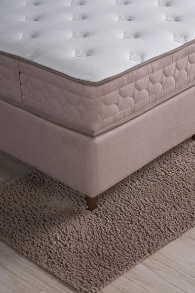 Kilim Mobilya Hilton Ortopedik Paket Yaylı Yatak Vizon (BAZA VE BAŞLIK DAHİL DEĞİLDİR) 100X200 - 4