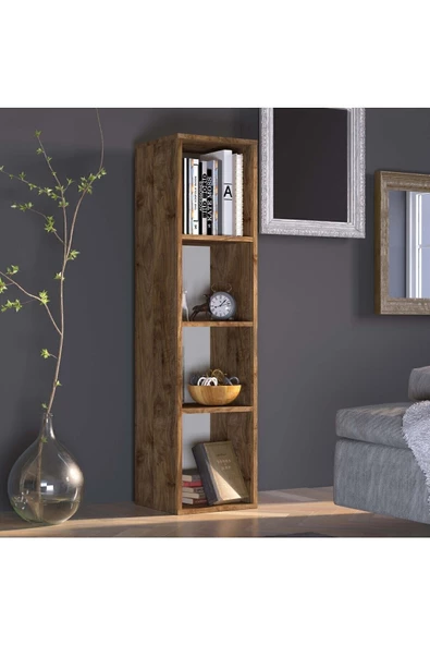 Kilim Mobilya Facilis Üç Raflı Kitaplık Modül, Klik Sistemi Sayesinde Kolay Kurulum - 5
