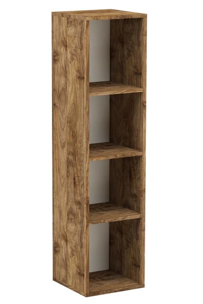 Kilim Mobilya Facilis Üç Raflı Kitaplık Modül, Klik Sistemi Sayesinde Kolay Kurulum - 2