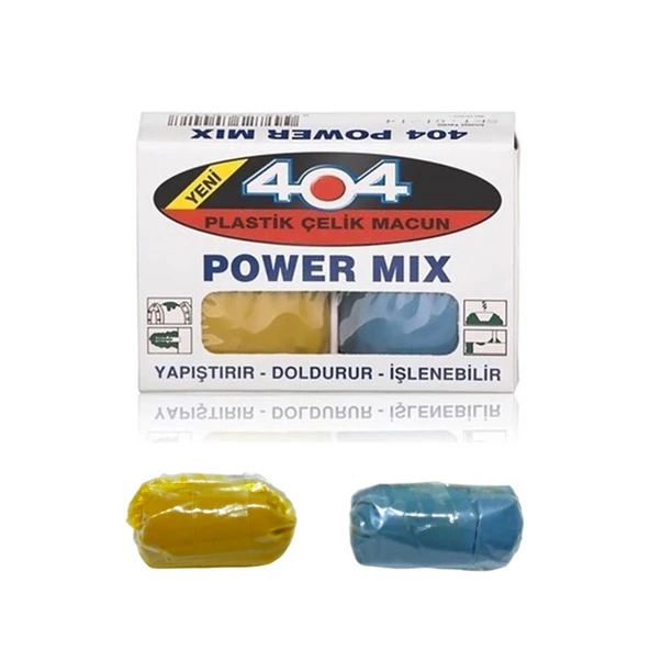 Metal Plastik Seramik Çelik 404 Yapıştırıcı Doldurur İşlenir Boyanabilir Güçlü Yapıştırıcı Hamur - Resim 2