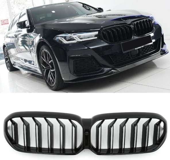 Bmw 5 serisi G30 Lci ön panjur böbrek 2020+Sonrası Uyumlu - 5