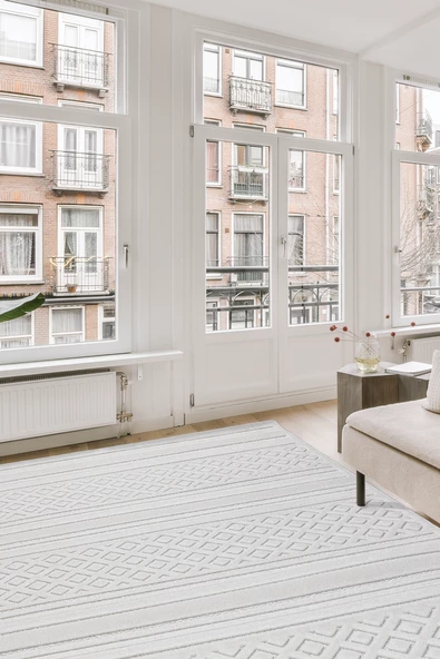 Alpina Home Dolce Sisal Krem Yumuşak Doku Salon Oturma Odası Mutfak Çocuk Odası Halısı