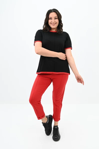 Kadın Büyük Beden Sırt Detaylı Eşofman Takımı 3804-23 - 7