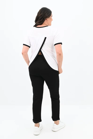 Kadın Büyük Beden Sırt Detaylı Eşofman Takımı 3804-23 - 4