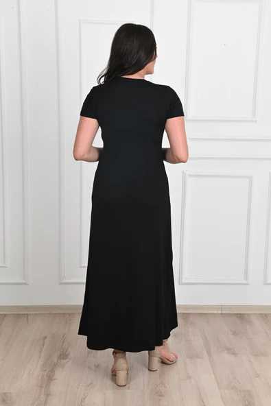 Kadın Yırtmaç Detaylı Elbise 5174-23 - 4