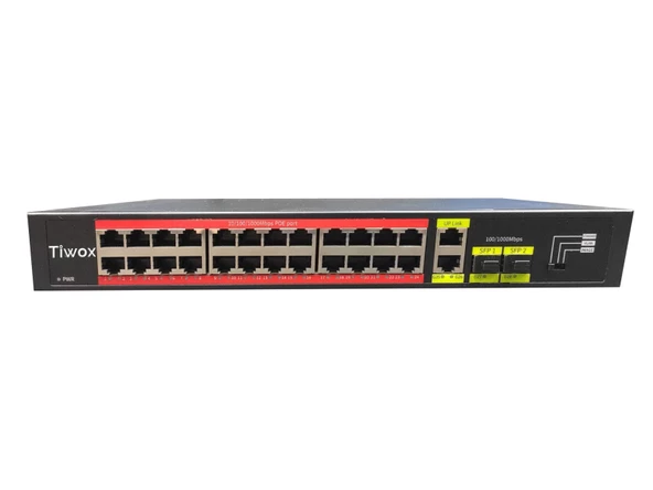TP-G2422SFP-POE300W 24 PORT GIGABIT+2XGB RJ45/2XSFP UPLINK RACKMOUNT POE SWITCH - 2