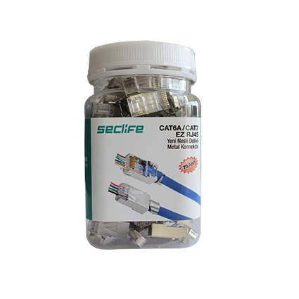 Snw-7030p Cat6a/cat7 Yeni Nesil Delikli Metal (70 Ad) Rj45 Konnektör - 2