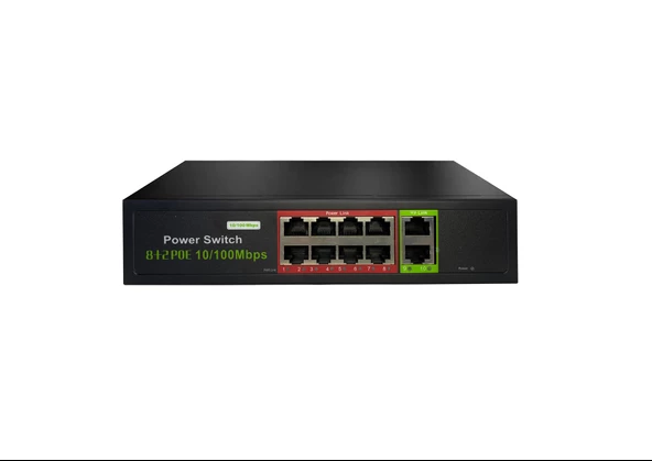 Tp-8002-poe96w 8 Port 10/100 2 Port 10/100 Rj45 Uplınk Poe Swıtch (REALTEK CHIPSET) - 4
