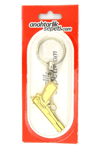 14 lü Tabanca Anahtarlık (Gold Görünümlü) - 5